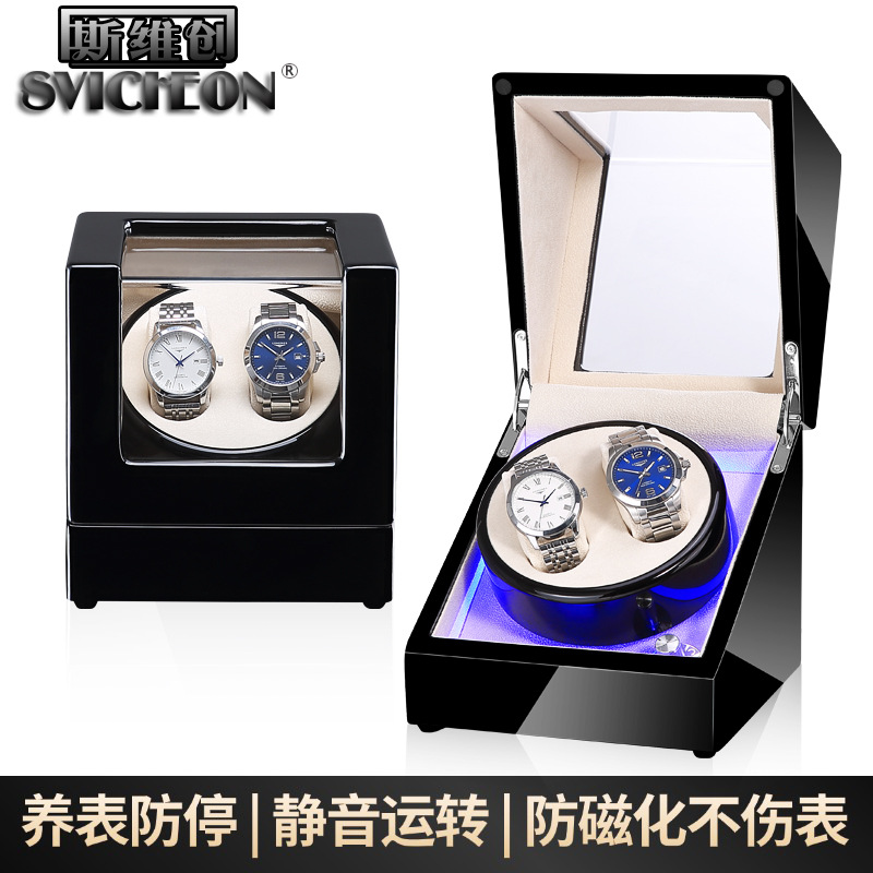 One-Piece Drop-Shipping High-Gloss Lacquer Watch Winder Automatic Watch Box for Business and Home Use Watch Winding Box