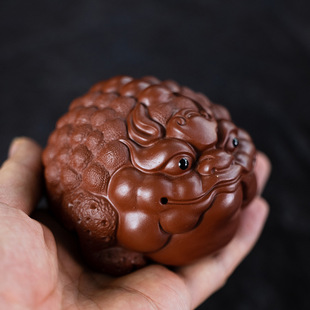 Yixing Zisha Tea Pet Pi Xiu Zhu Hong Pao Jin Chan Tea Set Small Ornaments Sculpture Decoration Tea Ceremony Crafts