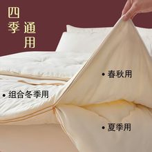 手工蚕丝被桑蚕丝子母被二合一拉链款春秋棉被芯宿舍加厚冬被批发