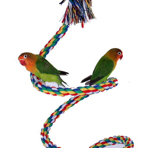 Parrot Toy Cotton Rope Parrot Climbing Rope Bird Toy Swing Supplies Bird Cage Amazon