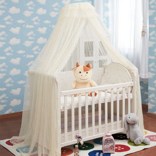 Universal Baby Crib Mosquito Net Children's Bed Mosquito Net with Stand Mosquito Net Newborn Bb Anti-Mosquito Jacquard