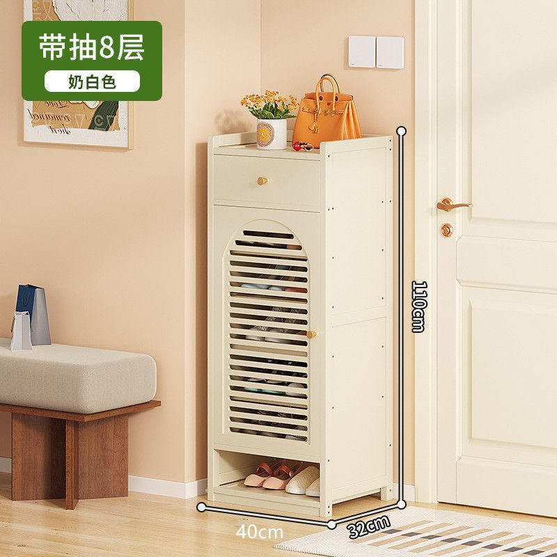 入户门外鞋柜单门小户型带门窄款高立式家用进门口长30宽40cm鞋架|undefined