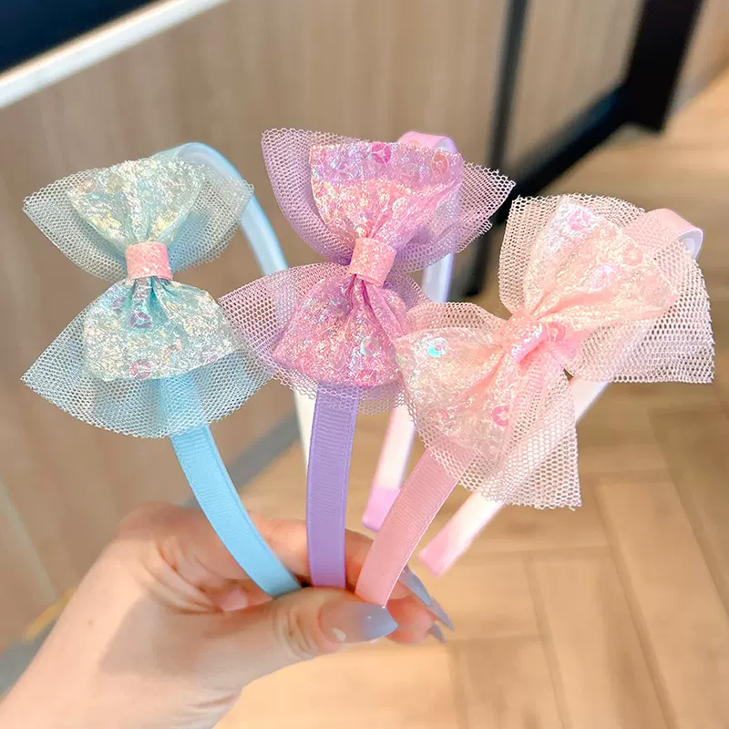 跨境儿童饰品韩版可爱头饰女童蝴蝶发箍发饰宝宝头花发箍女婴儿