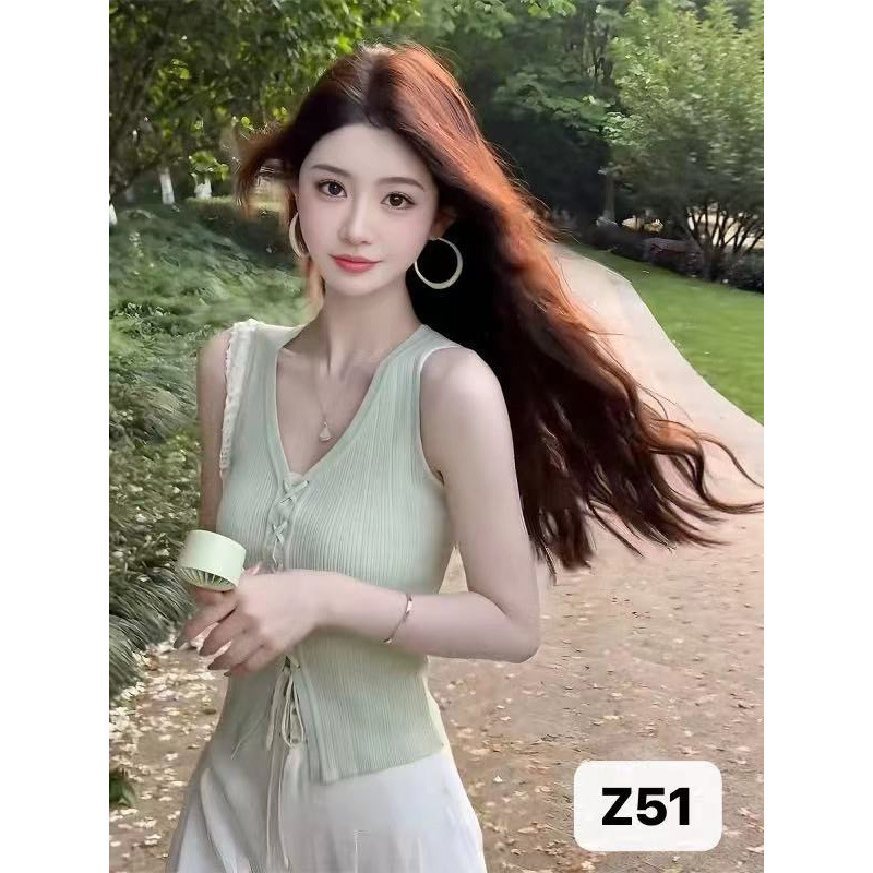 Young Sweet Girl's Knitted Knitwear Vest Cardigan Lace-Up Slimming Look Waist Sexy Sexy Elegant Fashion Pure Desire Breathable