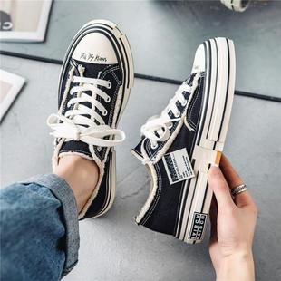 Niche Trbottomy Shoes 2025 Beggar Canvas Shoes Men's Casual Shoes Couples Heightening Casual Shoes Autum Thick-Soled Sneakers for Men