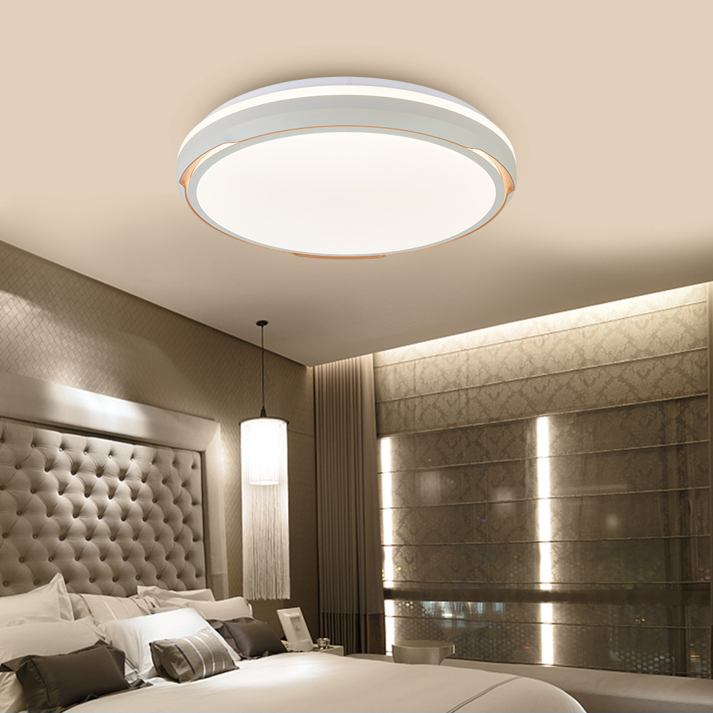 現(xiàn)代簡約LED吸頂燈智能遙控?zé)o極調(diào)光72W家用臥室燈客廳燈中山燈飾