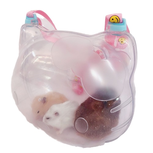 Bol wholesale portable take-out cage new hamster golden bear transport box carrying cage portable (fully transparent).