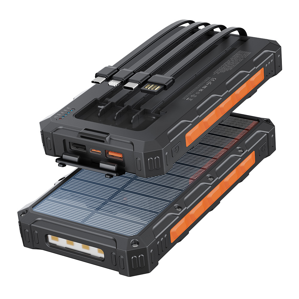 Travel power supply solar-powered