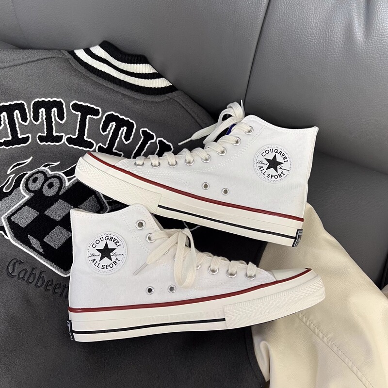 Putian High Version Meiqi Converse Classic High-Top 1970S Canvas Shoes Breathable Men's and Women's Shoes Black and White Sneakers