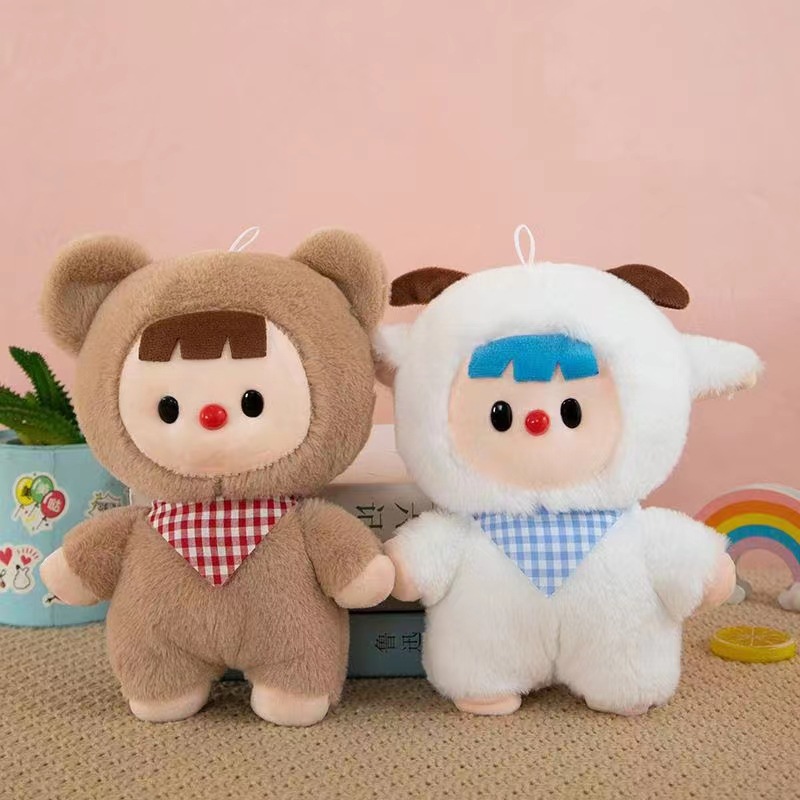 Juguetes de peluche lindos muñecas de frutas almohada muñeca agarra muñeca boda tira muñeca de tela muñeca estand juguetes regalos
