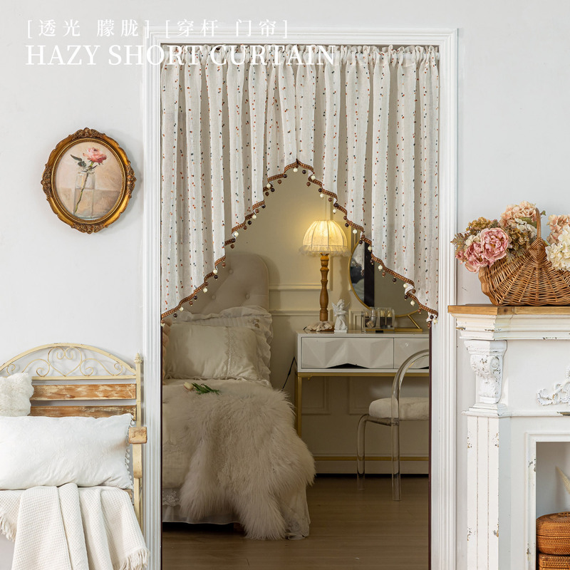 Little White Mouse Home Decor Lace French Triangle Door Curtain Artistic Retro Small Door Curtain Beaded Lace Small Window Curtain Blocking Curtain Little White Mouse Home Decor Lace French Triangle Door Curtain Artistic Retro Small Door Curtain Beaded Lace Small Window Curtain Blocking Curtain
