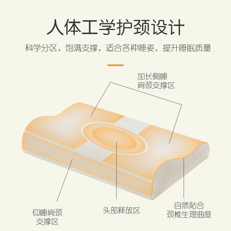 記憶枕全棉兒童枕頭2-6-16歲純棉幼兒園小學生枕頭青少年護頸枕芯