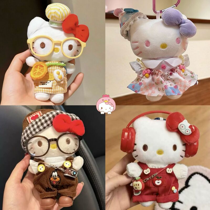 Popular Orange Kt Cat Bag Pendant Plush Doll Set Hanging Ornament Creative Keychain Couple Gift Popular Orange Kt Cat Bag Pendant Plush Doll Set Hanging Ornament Creative Keychain Couple Gift