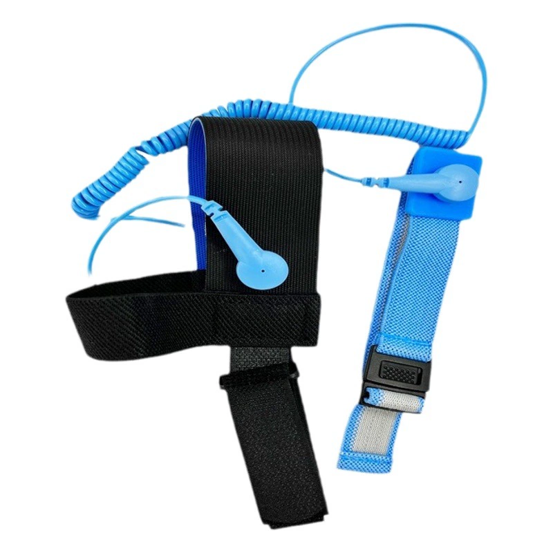 Двухслойный антистатический ремешок на запястье из 1.8m проволок, антистатическое кольцо на ногу, антистатический браслет