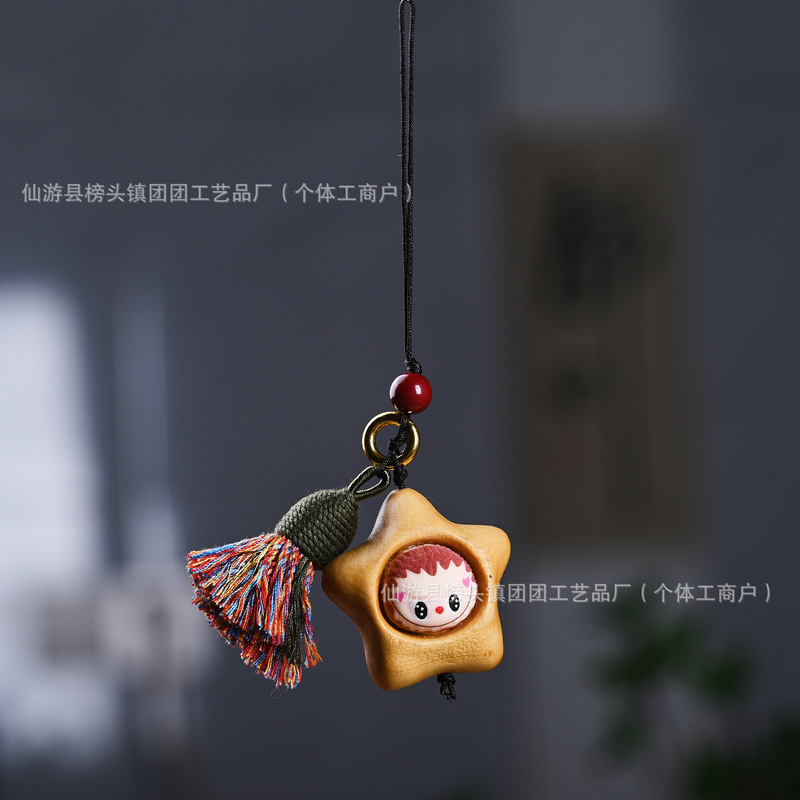 ゴールデンサンダルウッドカボチャラブブ文遊びブレスレットブレスレットファッションジュエリーアクセサリーホームオフィスデスクかわいい小さな装飾品|undefined
