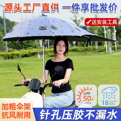 Yeni elektrikli nəqliyyat vasitəsi çətir örtüyü, elektrikli skuterlər üçün günəşlik 168