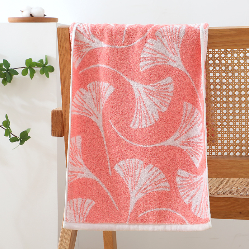 리프 타올 핑크 [두꺼워]