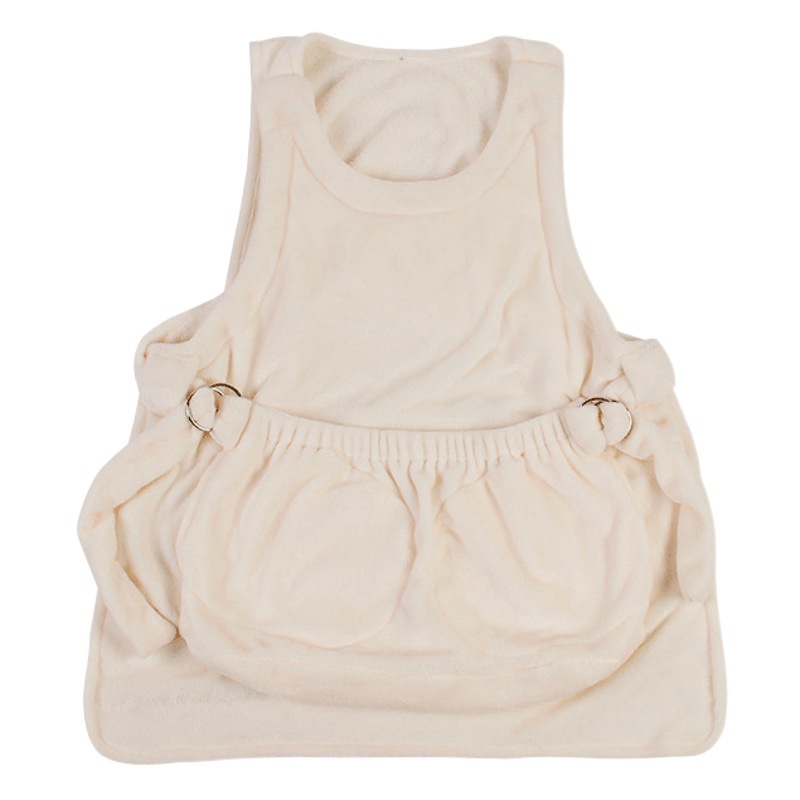Nido de mascotas máquina de franela de doble cara lavable delantal de gato bolsa de dormir delantal de pecho evitar que la ropa se pegue