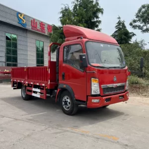 Exported to Africa and Central Asia, Sinotruk HOWO light truck, high-cab dump truck, factory refurbished, OEM 4×2 truck