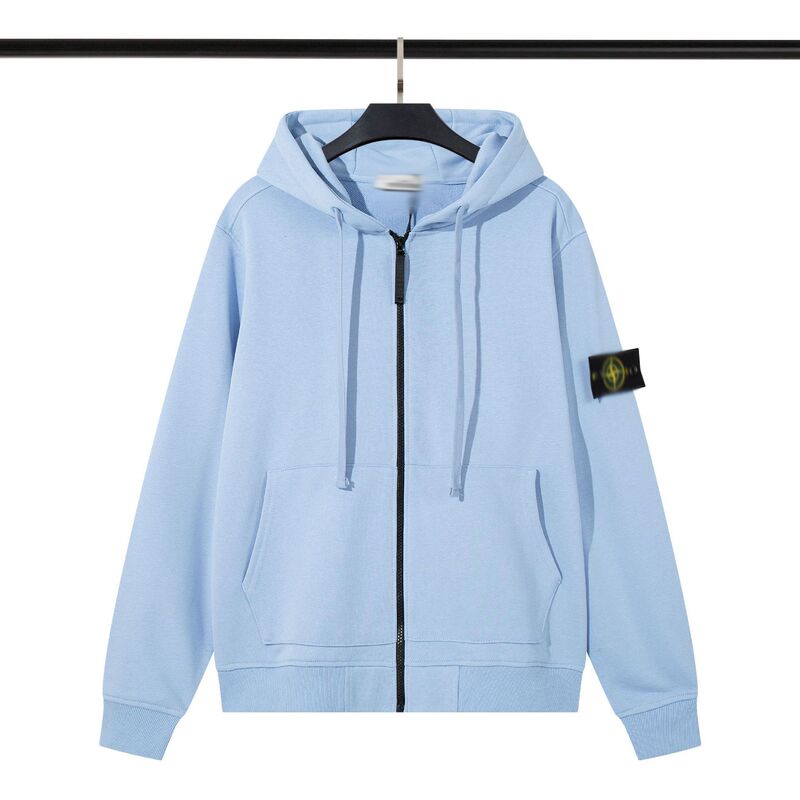 High-Quality Cross-Border Stone Stone Four-Way Island Classic Style Cardigan Sweatshirt Hoodie Long-Sleeve Zip-Up Jacket for Men