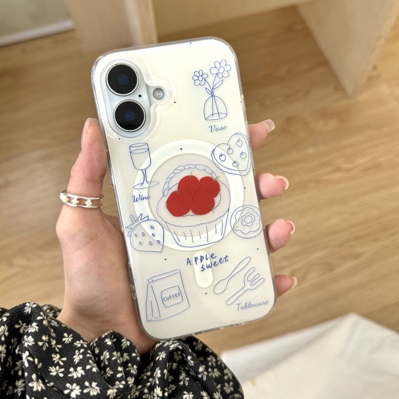 Ilustración de línea de fondo blanco de carcasa única magnética bbl