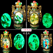 厂家批发古玩杂项仿古做旧鼻烟壶铜制藏式复古摆件夜光工艺直播
