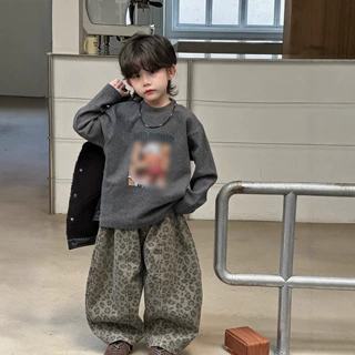 儿童柔软打底衫2025秋冬可爱动物卡通圆领长袖保暖考拉绒男女内搭
