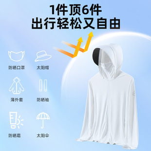 2024 New Arrival Gentle Ice Sunscreen Breathable Skin Clothes Couple Summer Sports Outdoor Ice Silk Jacket UPF50
