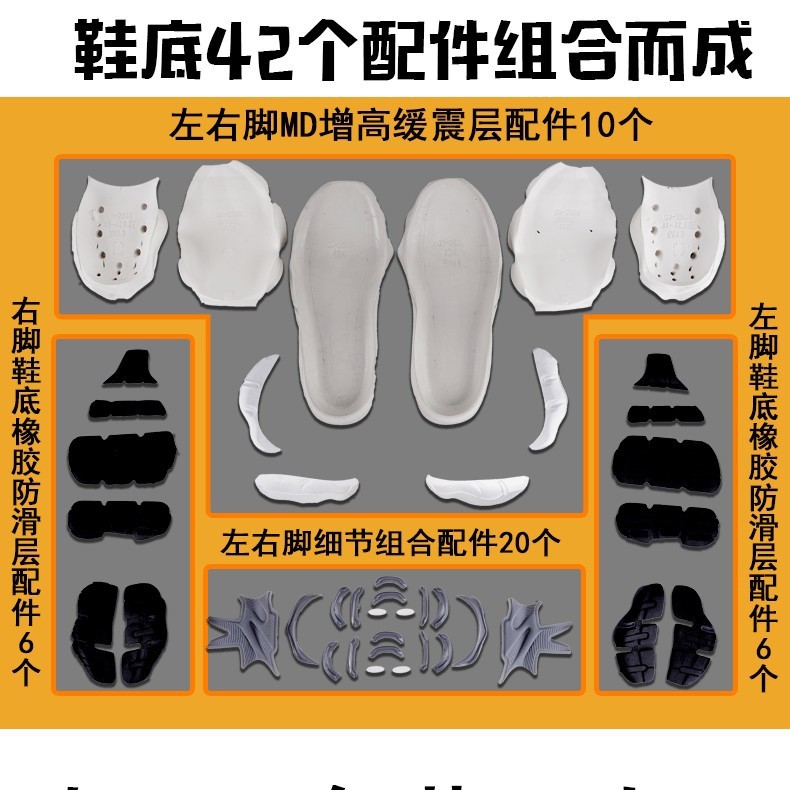 莆田純靴パリカーゴは古い5XLおじさん靴の男の金が高くなって厚い底の元のレジャー運動靴の子供を作ります。|undefined