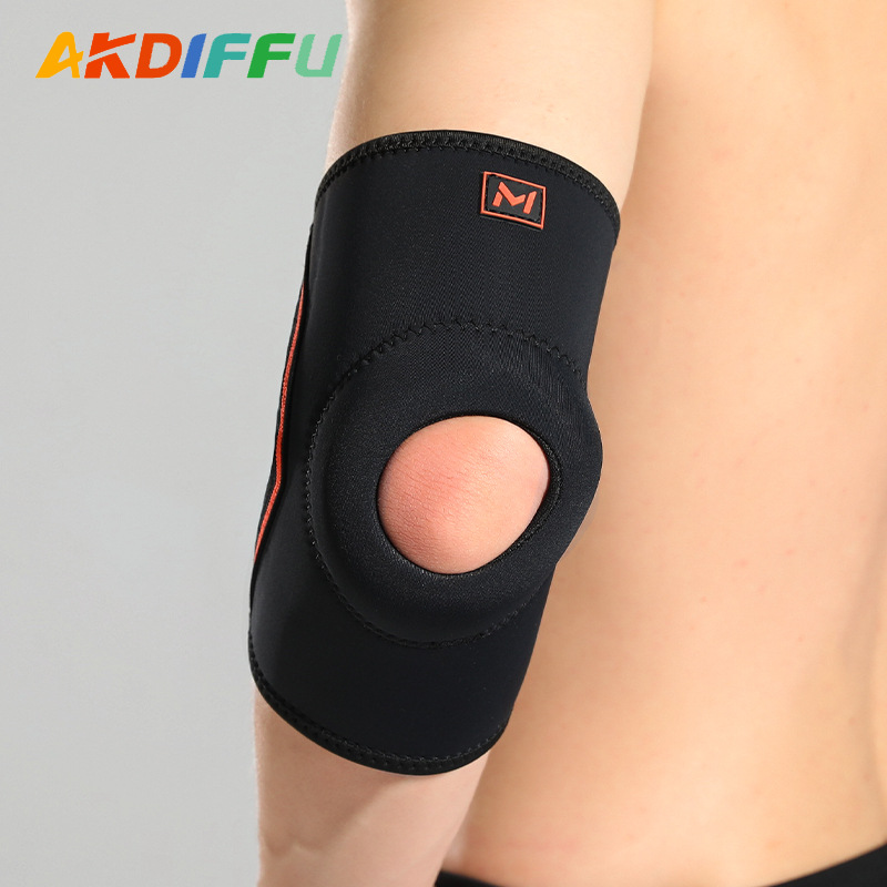 Protector de codo presurizado deportivo, material de buceo, protector de codo, cojín de silicona para hombres y mujeres, tenis, bádminton, nido de poplíteo, protector de codo transpirable