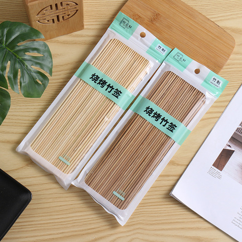 Disposable bamboo skewers for barbecue, fruit skewers, tanghulu skewers, 3.0mm thick Kanto stew, spicy hot pot skewers