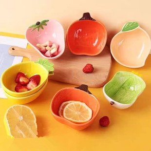Household small seasoning dish creative cartoon ceramic cute dumpling dipping dish bone dish sauce dish for small dishes