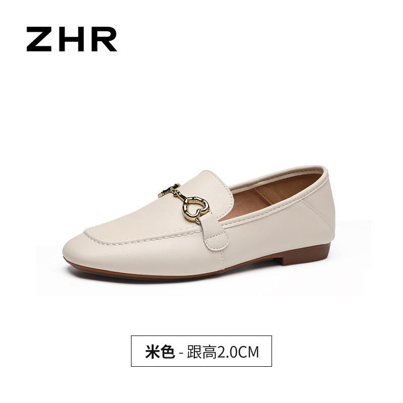 ZHR则则轻便乐福鞋英伦小皮鞋2025新款时尚百搭一脚蹬懒人鞋女鞋|undefined