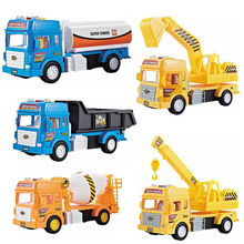新款大号惯性工程车儿童玩具带声光挖掘机泥土车搅拌车工程车系列