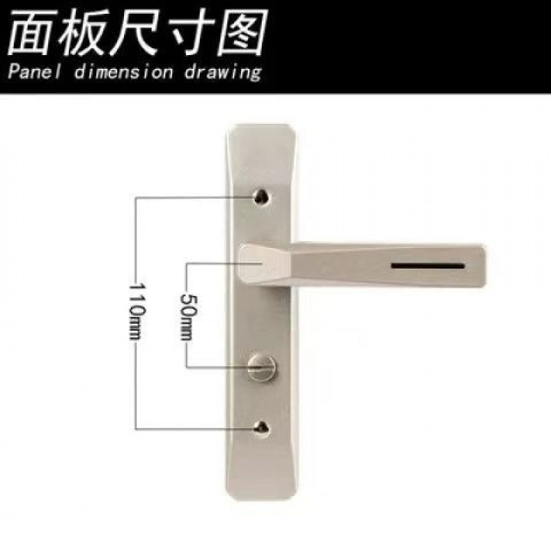 Toilet Door Lock Bath Bathroom Door Lock Aluminum Alloy Door Kitchen Toilet Wash Room Door Keyless Single Tongue Door Lock