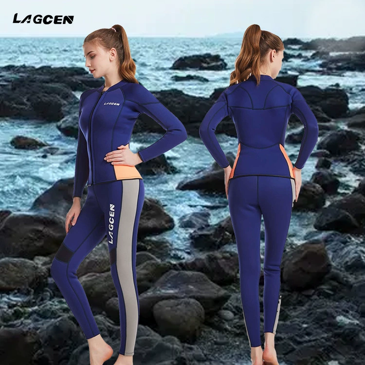 LAGCEN Split keep warm swimwear, waterproof long-sleeve, 2.5mm