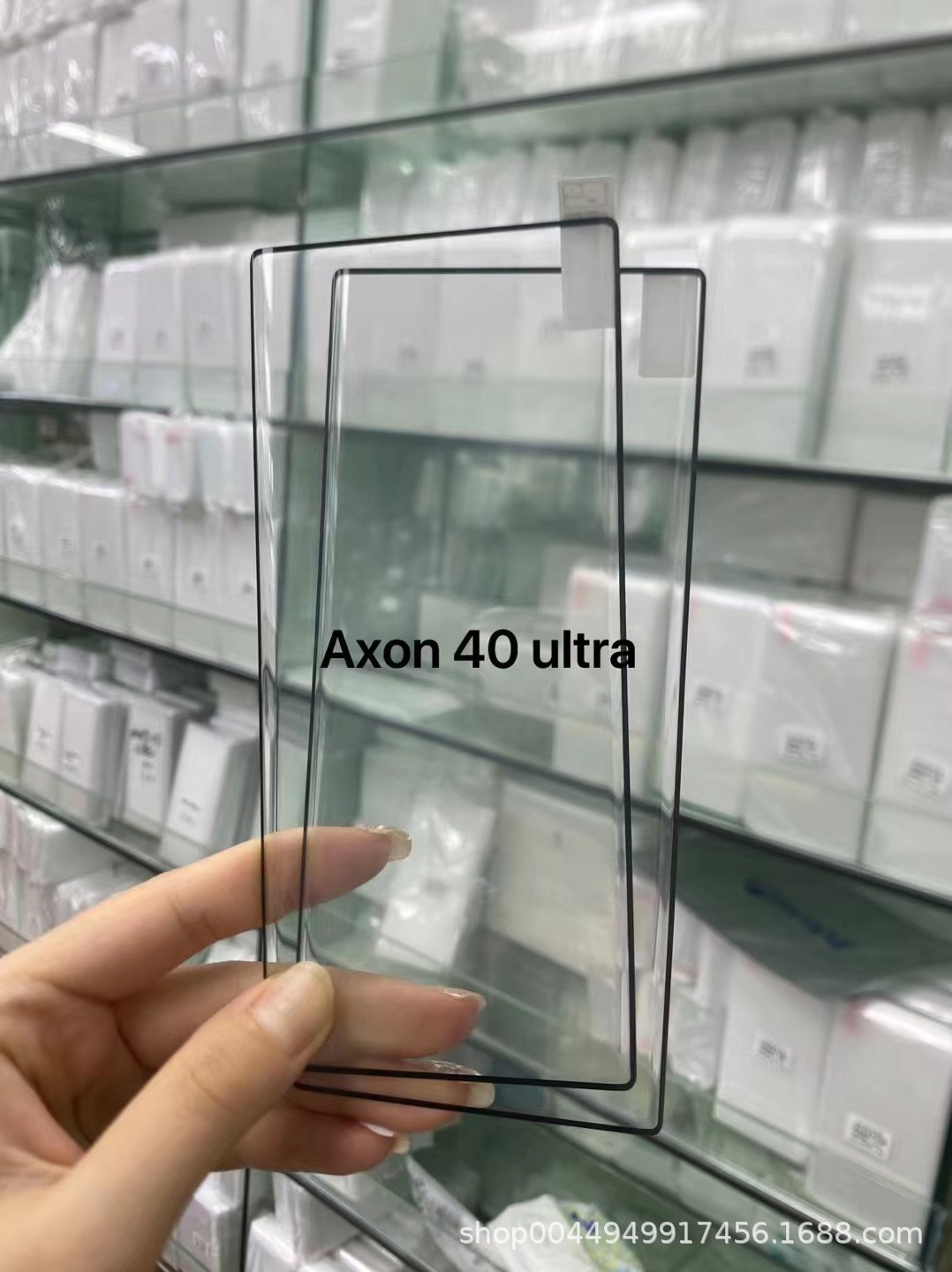 适用于ZTE axon 40ultra曲屏手机钢化玻璃保护膜axon 40ultra贴膜