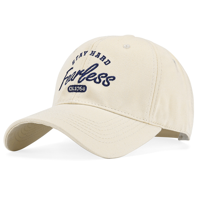 2024 nueva letra bordada sombrero de béisbol para hombres y mujeres profundizar el borde ancho para mostrar la cara pequeña sombrero de sombra de primavera y verano