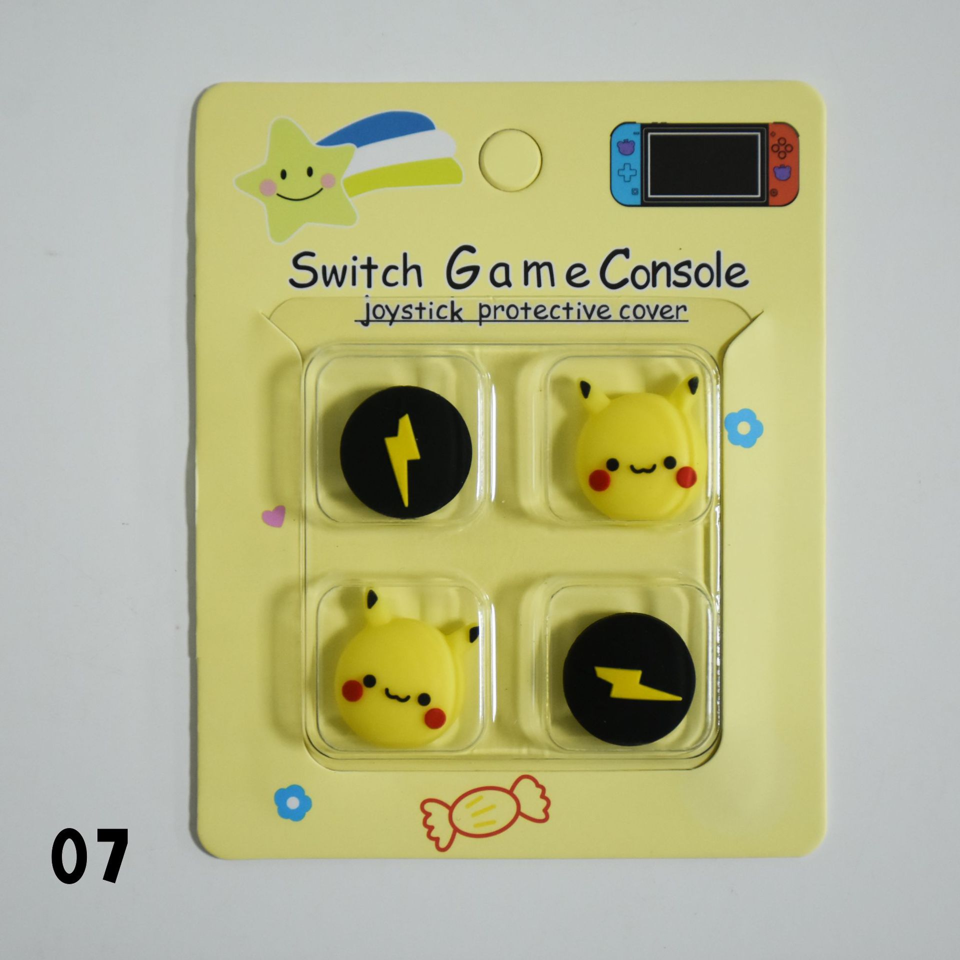 Tapa basculante de silicona de Nintendo Switch de dibujos animados NS Lite tapa basculante tapa protectora mango tapa protectora basculante