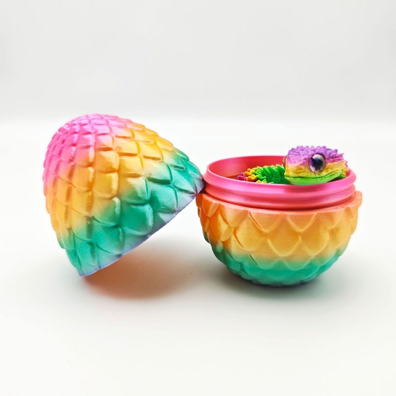 爆金3Dプリント玩具蛇卵セットマムシ振り子柔軟手作りプレゼントカラー装飾アイデア潮遊び|undefined