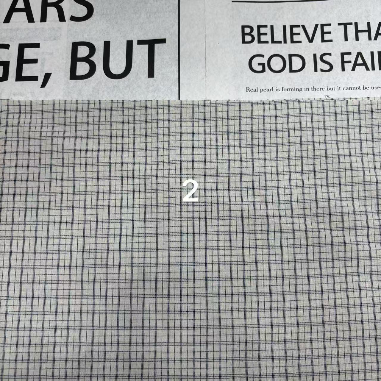 高支高密春夏全棉复古韩系小细格子男装女装衬衫格纹鞋材帽子箱包