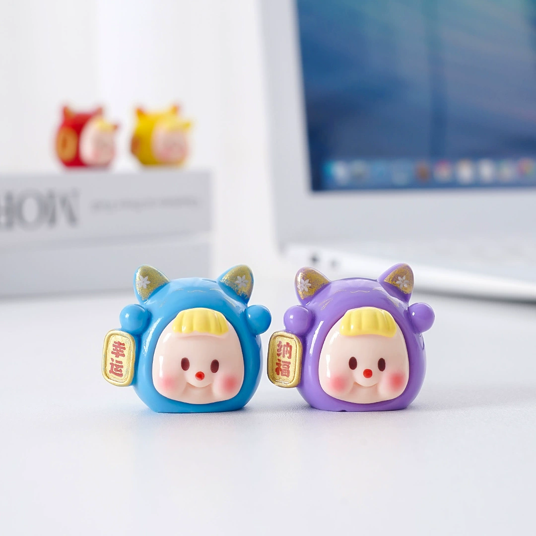 Cute table decorations with accessories, micro landscape, for luck, DIY decoration