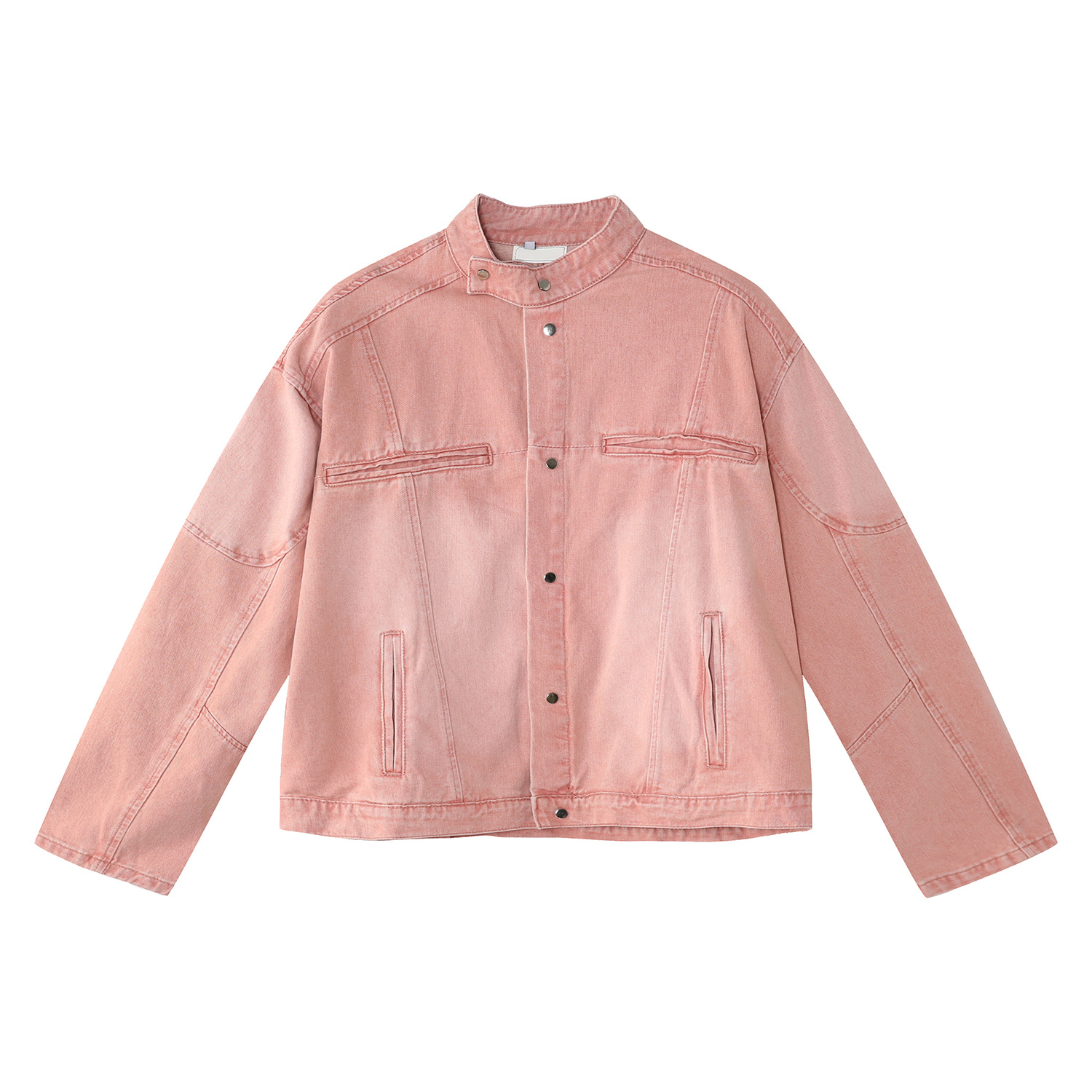 Mtlclothes ropa de los hombres | 2023 otoño nuevo lavado Rosa soporte collar chaqueta traje casual jeans estilo coreano