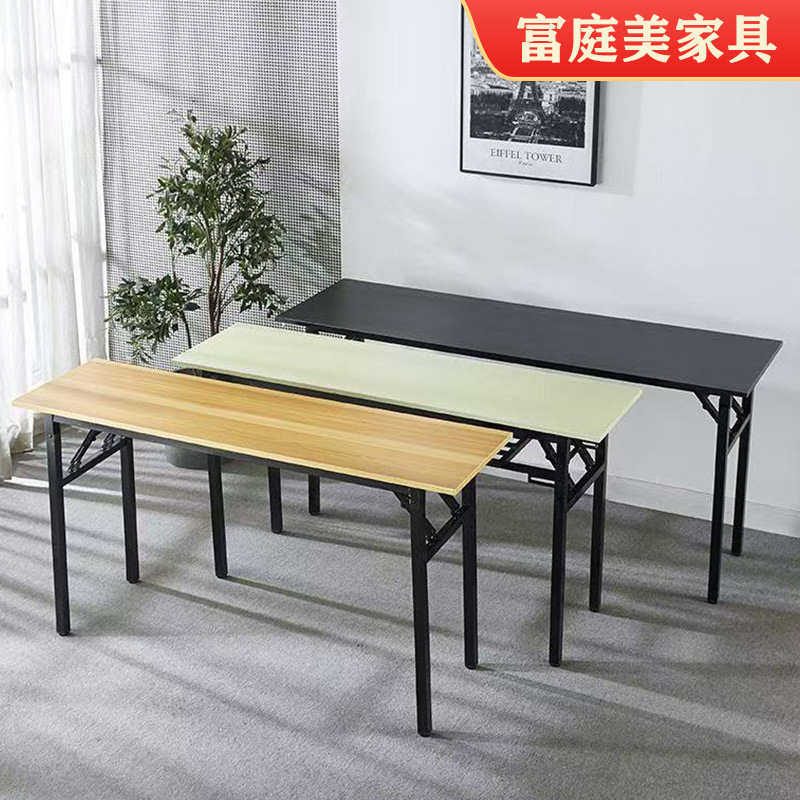 Installation-Free Folding Table, Home Desktop Computer Table, Foldable Desk, Simple Right-Angle Table, Portable Long Table for Stalls