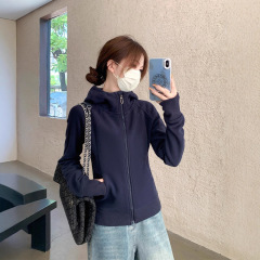 卫衣外套女款春秋2025新款修身运动瑜伽上衣连帽拉链开衫早秋穿搭