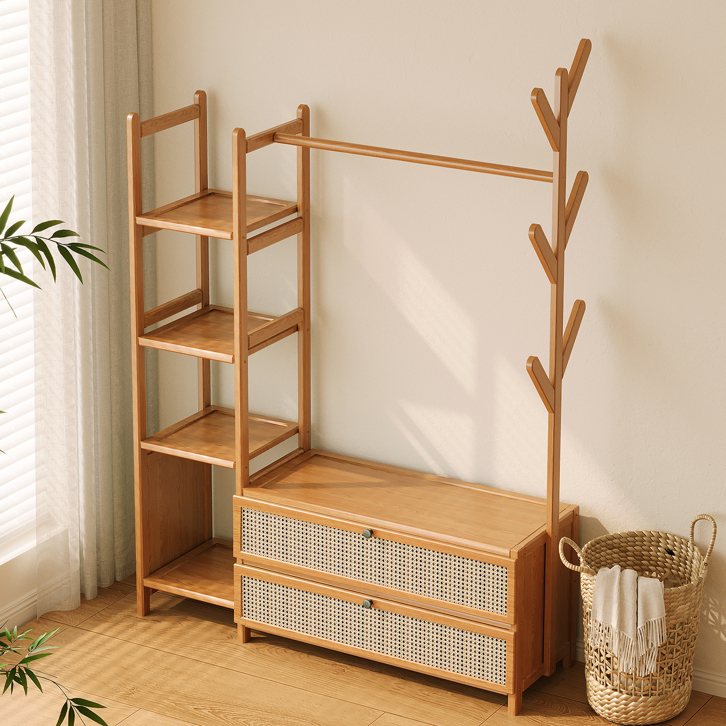 Piso perchero percha salón dormitorio ropa de los niños percha ropa creativa percha ropa perchero simple sombrero rack image 3