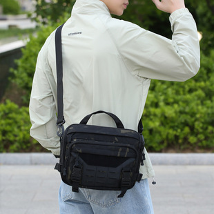 New 1000D Multifunctional Shoulder Bag Large Capacity Backpack Waterproof Crossbody Bag Camouflage Travel Work Tool Bag
