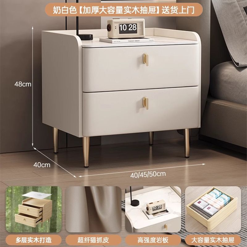厂家直销实木床头家用简约小型床头收纳柜轻奢高级感卧室床头柜子|undefined