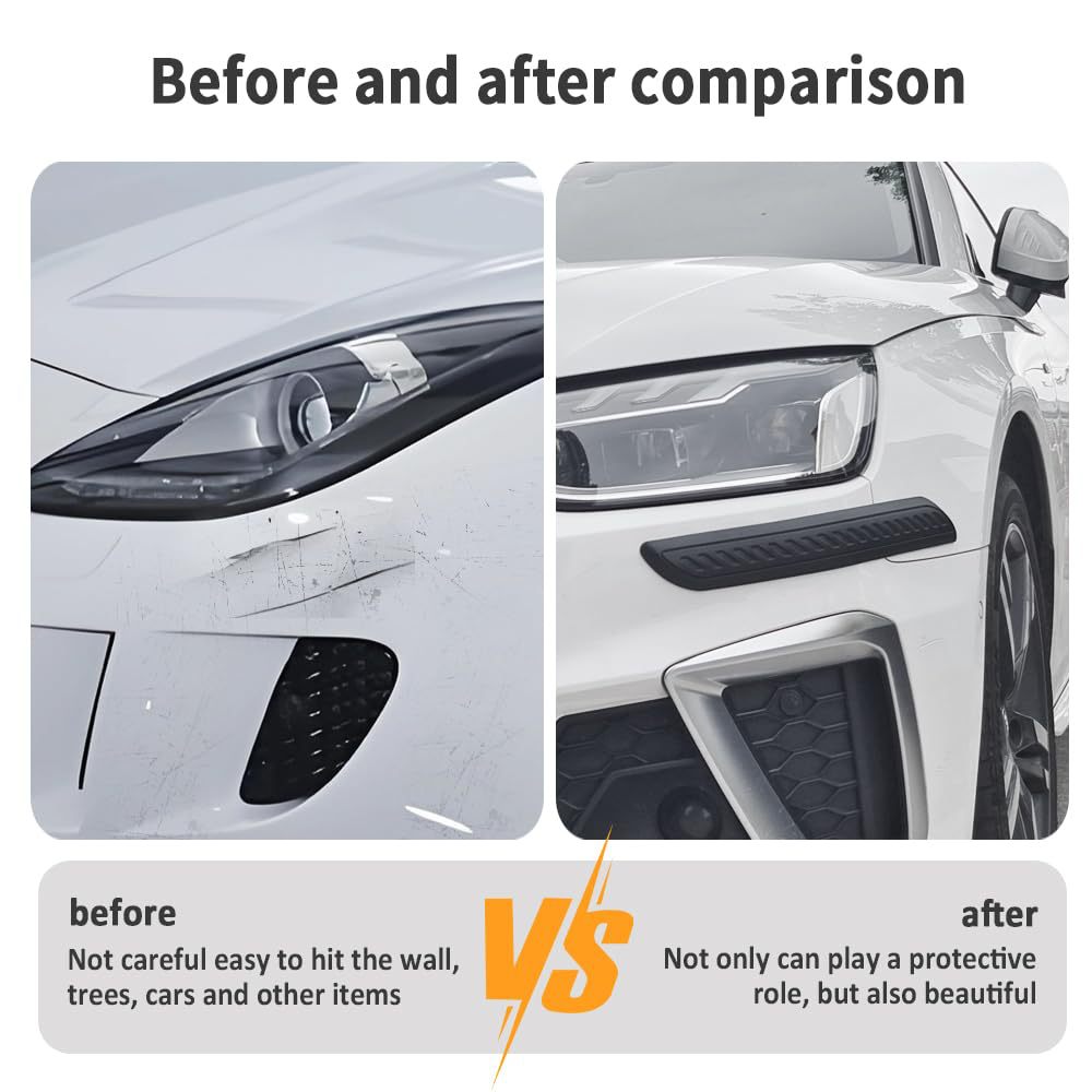General Motors Front and Rear Bumper Imitation Carbon Fiber Stripe Anti-Collision Strip Protective Strip Anti-Scratch Strip for Car Body