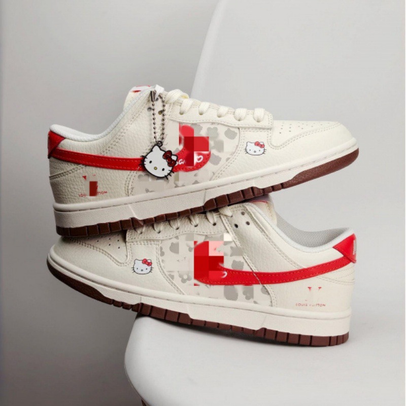 Drop-shipping foreign trade POP MART retro low-top casual sports skateboard shoes Hello Kitty unisex versatile co-branded sneakers